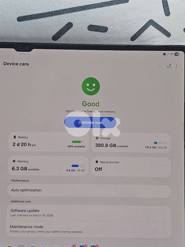 Samsung Galaxy Tab S8 Ultra – 16GB RAM / 512GB – Excellent Condition 1