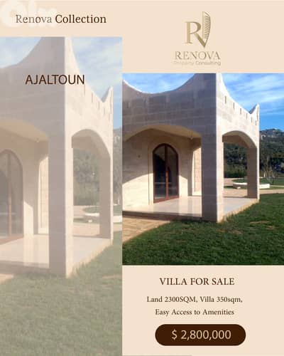 Breathtaking Views villa for sale in Ajaltoun