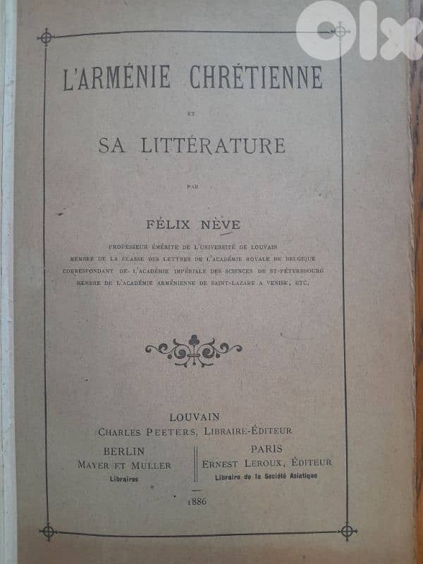 Felix Neve Armenian 1886 1st edition 3