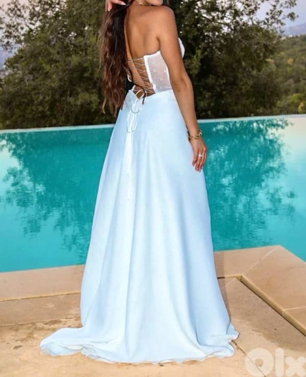 engagement white long dress 1