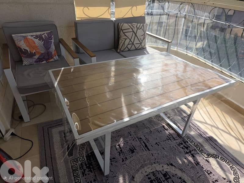 outdoor lounge set / couch with table 3