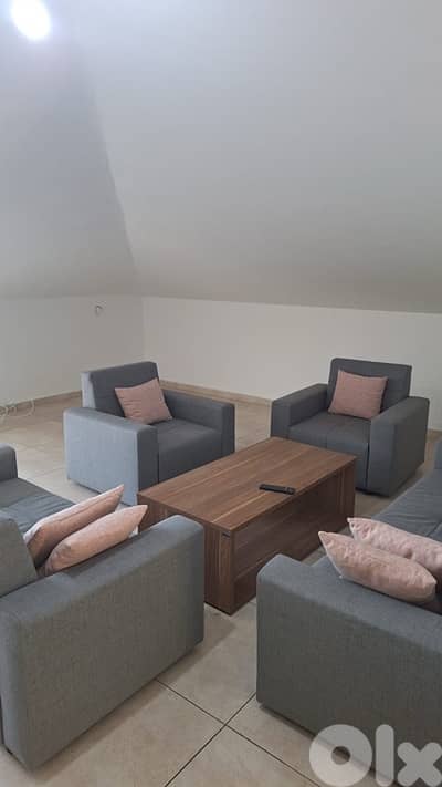 Fully-Furnished Roof for Rent in Mazraat Yachouh