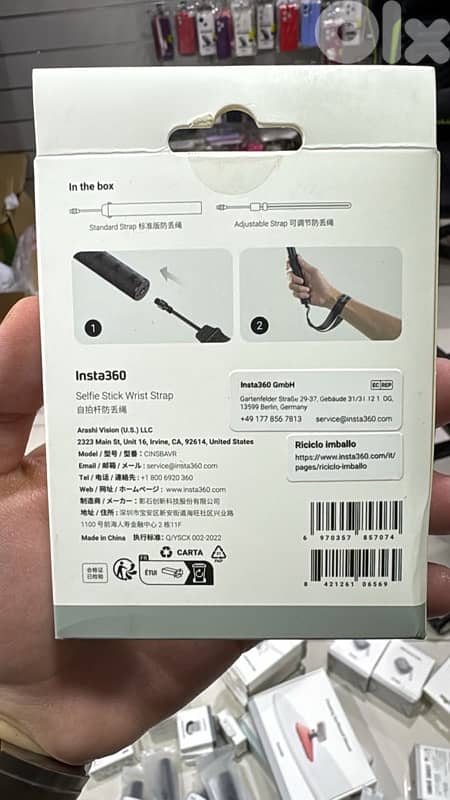 Insta360 selfie stick wrist strap 1