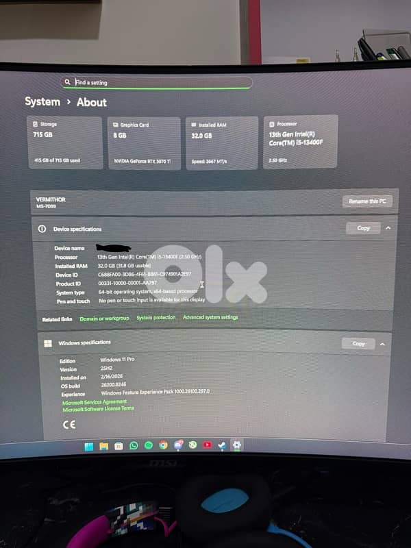 FULL SETUP GAMING PC 1