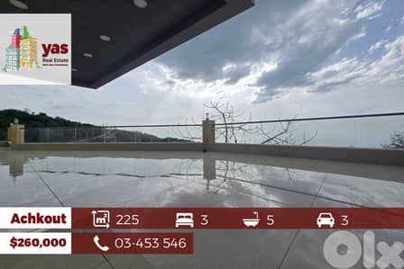 Achkout 225m2 | 160m2 Terrace | Privaet Street | Panoramic View | DA |