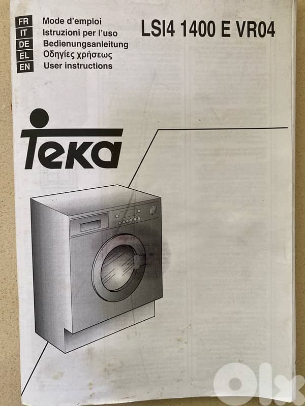 Teka washing machine and dryer (2 in 1) - built-in 1