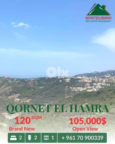 Brand New 120 sqm Apartment For Sale in Qornet El Hamra قرنة الحمراء