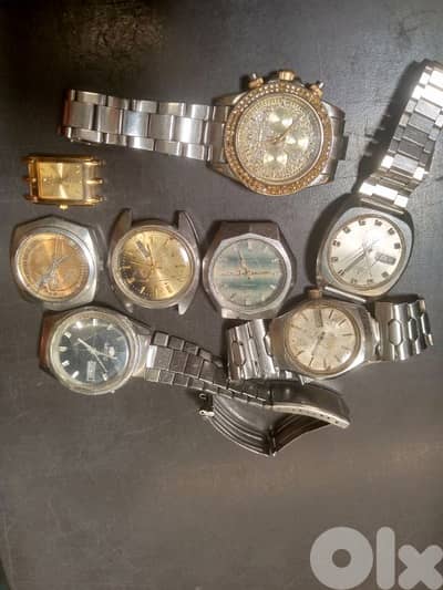 8 watches parts all for 15$