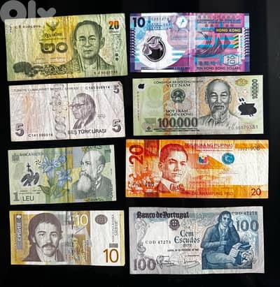 عملات قديمة من مختلف الدول