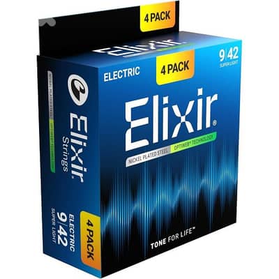 Elixir Guitar Strings - 4 Pack