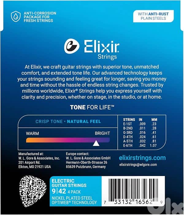 Elixir Guitar Strings - 4 Pack 1