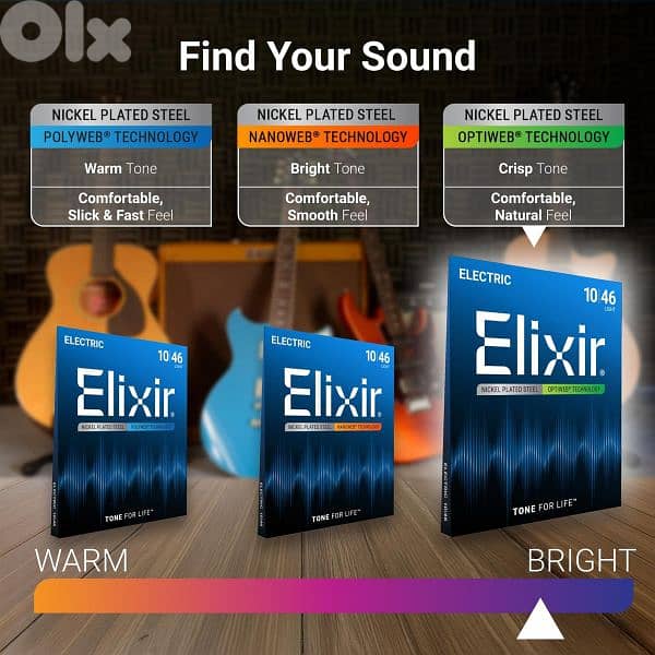 Elixir Guitar Strings - 4 Pack 3