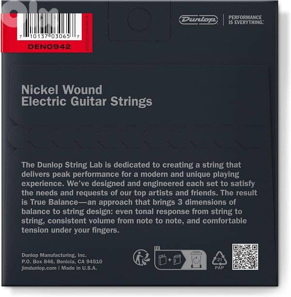Dunlop Electric Guitar Strings 9-42 2