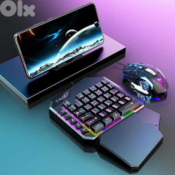 TF950 5 in 1 Gaming Keyboard Mouse Mousepad Wired Keyboard Mouse 1