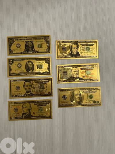 Gold Foiled currency