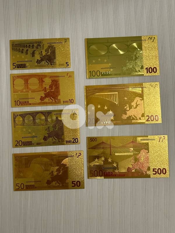 Gold Foiled currency 2