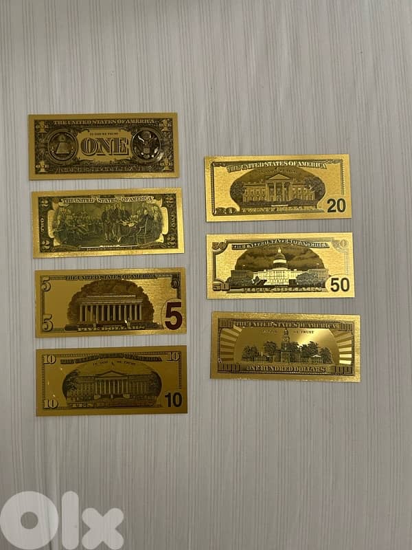 Gold Foiled currency 3