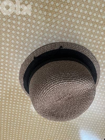 Brown braided fedora woman’s hat