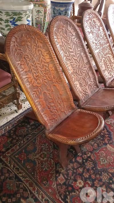 wooden chairs antique /كراسي خشب انتيك