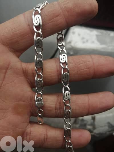 بلاك فضه 925 ايطالي قصت كرتير وزنو  15 غرام