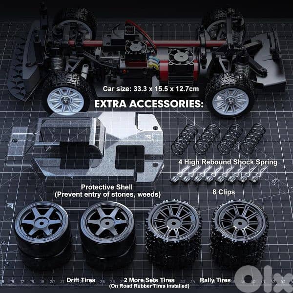 RC 1:14 Drift Car with Gyro 6