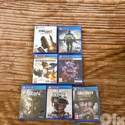 ps4/ps5 games for sale (used)