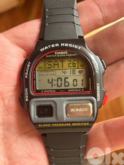 Rare Vintage 1991 Casio BP-100 -Fully Functional Blood Pressure Watch