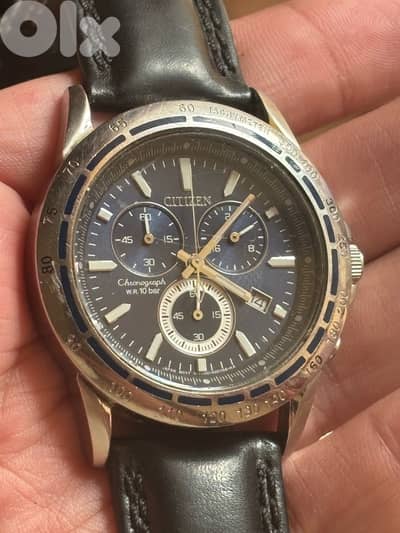 Rare Serial #0001 Citizen "Blue Speedy" Chronograph 1999-Fully Working