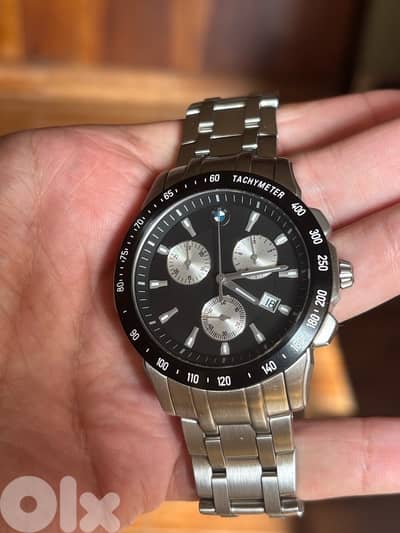 BMW Men Chronograph Watch by Tourneau-Swiss Movement ETA-Stainless Stl
