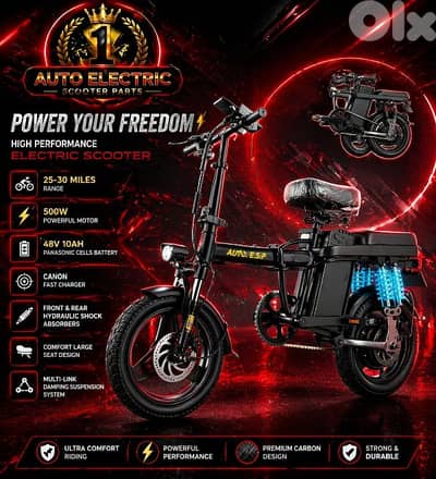 ELECTRIC BIKE ORGINAL FOLDABLE 14IN 500W