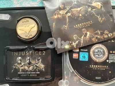 INJUSTICE 2 DAY ONE LEGENDARY STEELBOOK EDITION XBOX ONE complete VG
