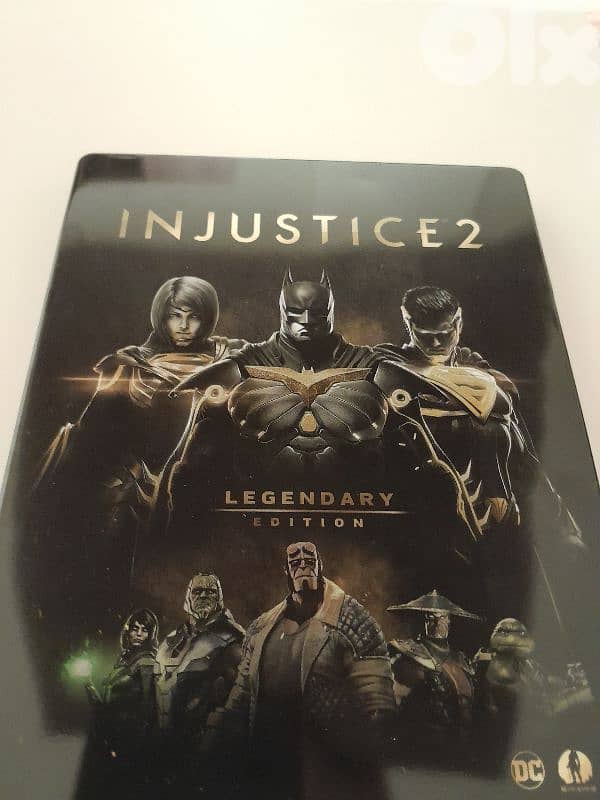 INJUSTICE 2 DAY ONE LEGENDARY STEELBOOK EDITION XBOX ONE complete VG 4