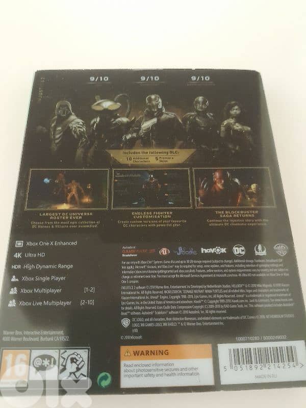 INJUSTICE 2 DAY ONE LEGENDARY STEELBOOK EDITION XBOX ONE complete VG 5