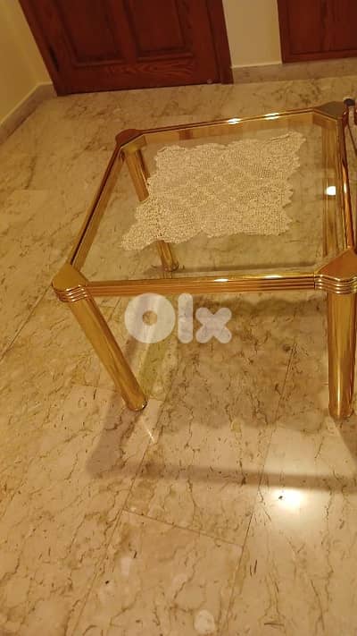 side table 2,colour gold,like new