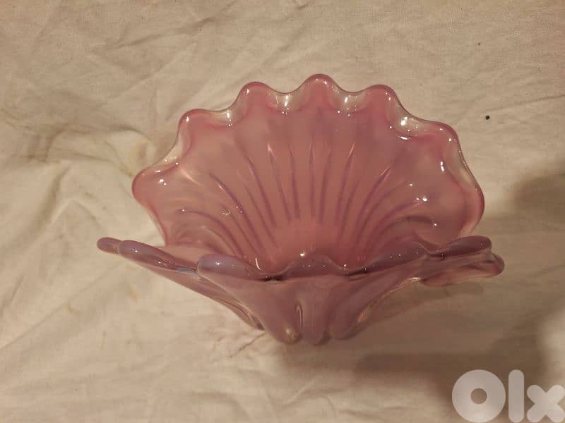 vase crystal Murano Italy original 1