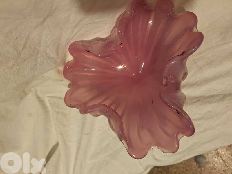 vase crystal Murano Italy original 2
