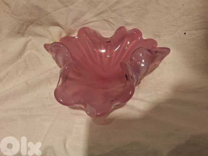vase crystal Murano Italy original 4