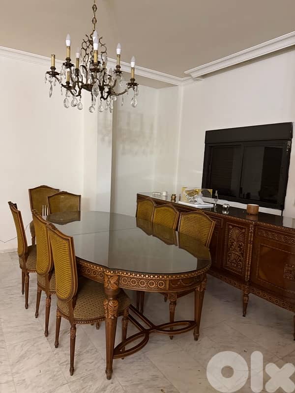 antique dining room table set 1