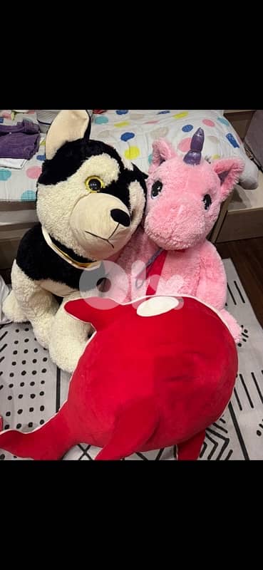 jumbo fluffy toys 3 pieces