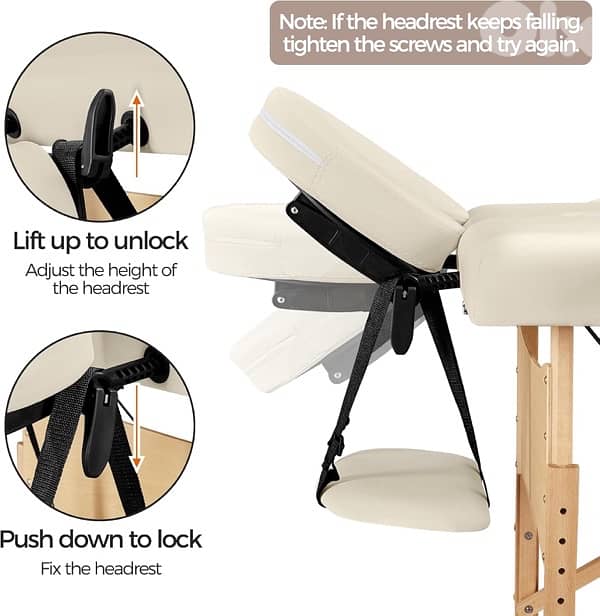 Yaheetech Massage Table Portable Lash Beds Spa 1