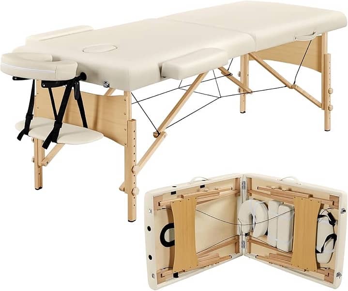 Yaheetech Massage Table Portable Lash Beds Spa 3