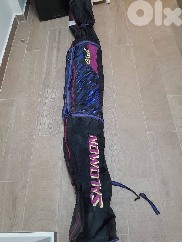 SALOMON EVOLUTION 8 + POLES + GLOVES + SALOMON CLUB CASE 1