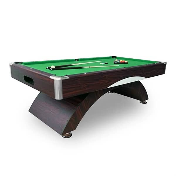 Billiard Pool Table 8ft blue on black MDF with accessories 3
