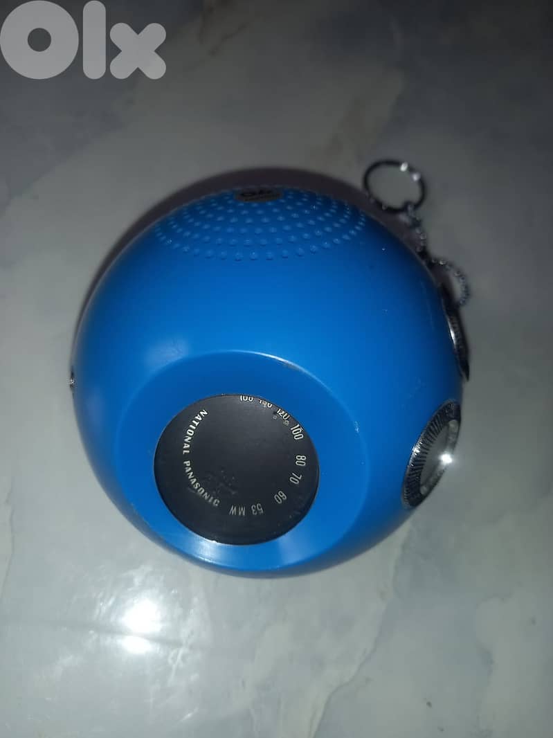 National Panasonic R-70 Sphere Panapet AM Radio Space Age 1970 Japan 1