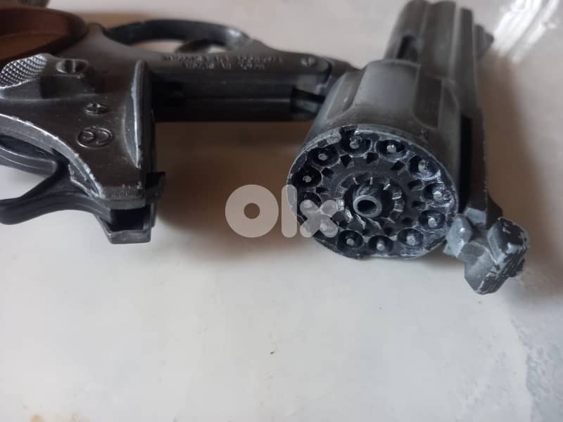 Vintage Kids toy metallic Gonher cap gun made in Spain 1
