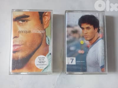 Enrique Iglesias cassettes including the albums "Escape & Seven
