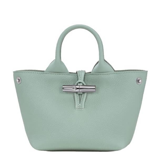 Longchamp Le Roseau S celadon green handbag 3