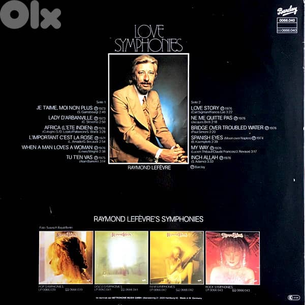Raymond Lefèvre – Love Symphonies 1
