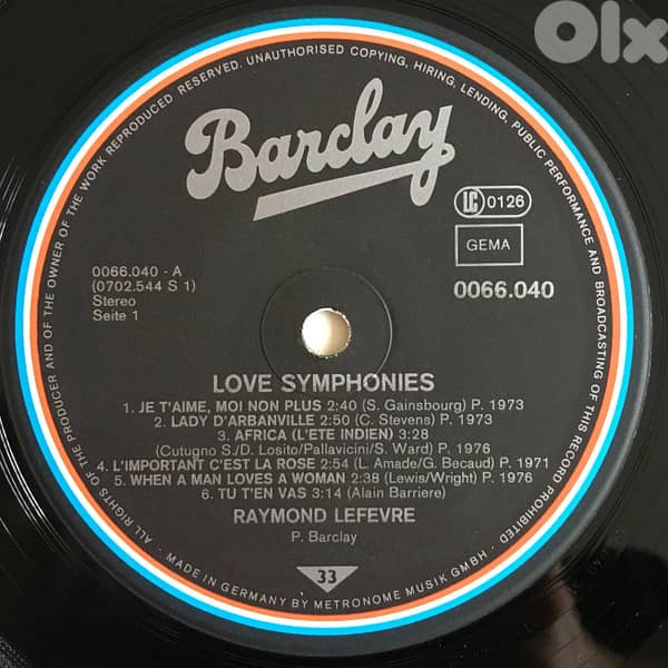 Raymond Lefèvre – Love Symphonies 2