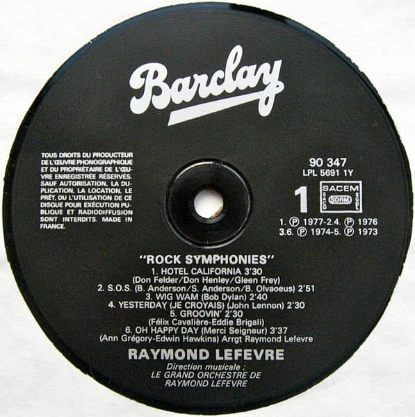 Raymond Lefèvre – Rock Symphonies 2